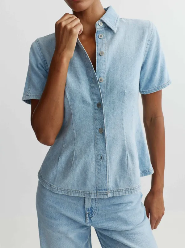 Joice Shirt Short Sleeve | Beachfront Aura made by DL1961