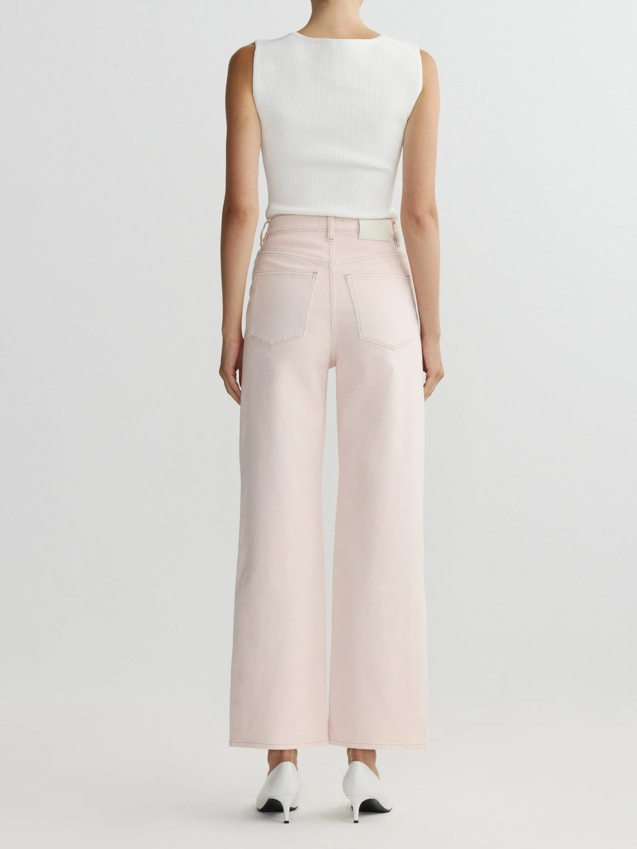 Karmine Refined Wide Leg High Rise 28" Jeans | Ballet sold by DL1961 product image thumbnail 4