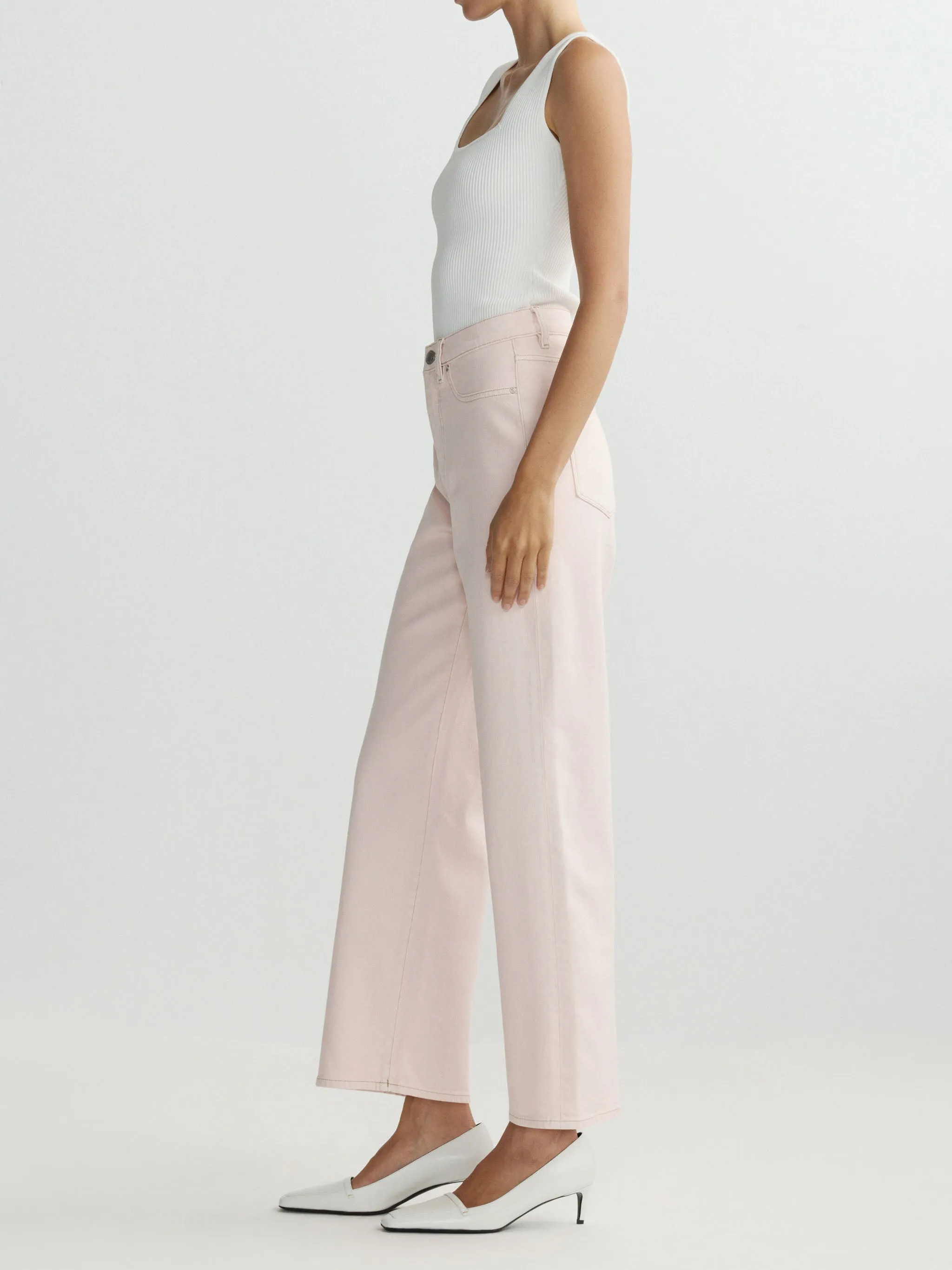 Karmine Refined Wide Leg High Rise 28" Jeans | Ballet sold by DL1961 product image thumbnail 3