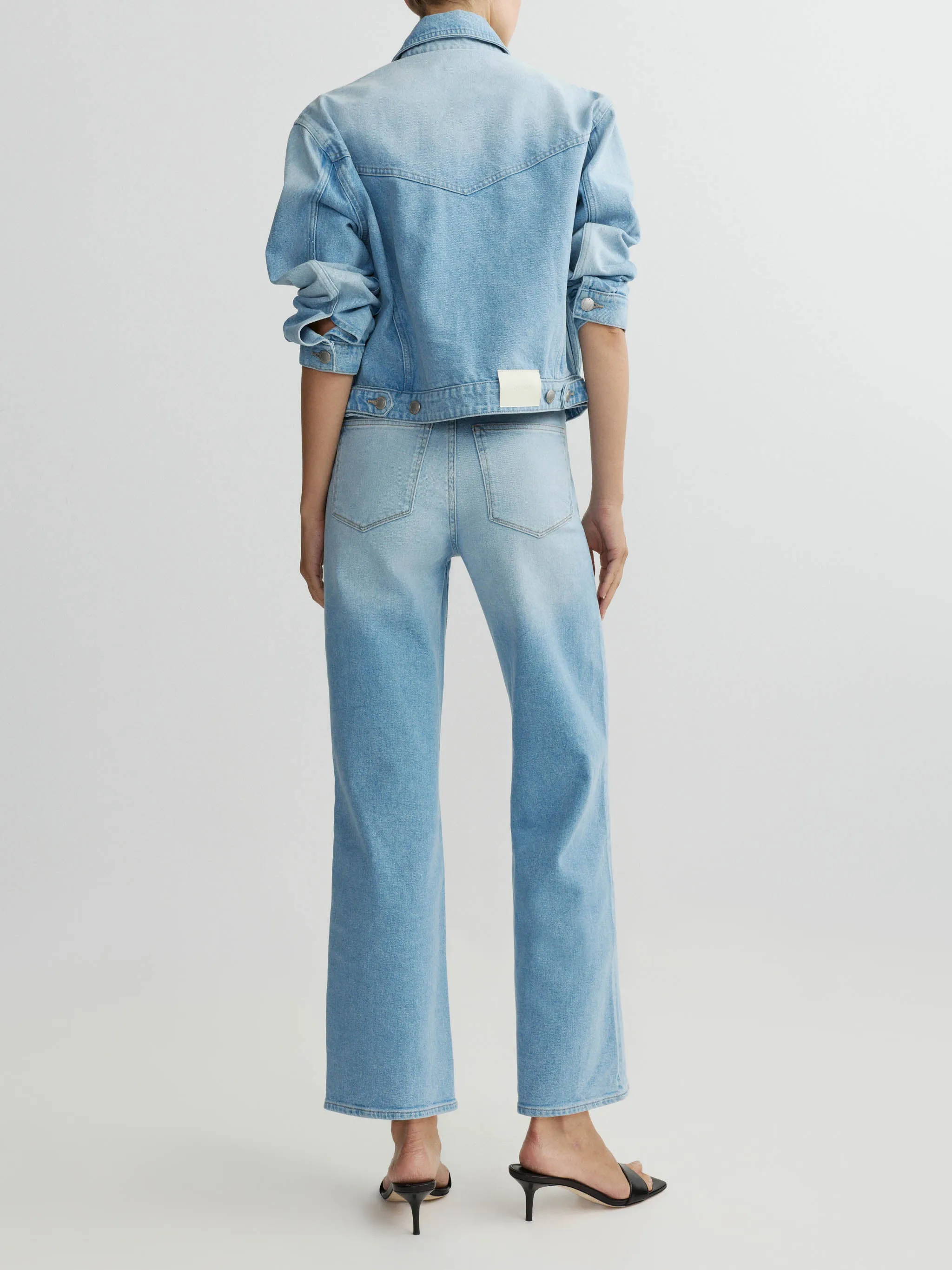 Karmine Refined Wide Leg High Rise 28" Jeans | Summer Day sold by DL1961 product image thumbnail 4