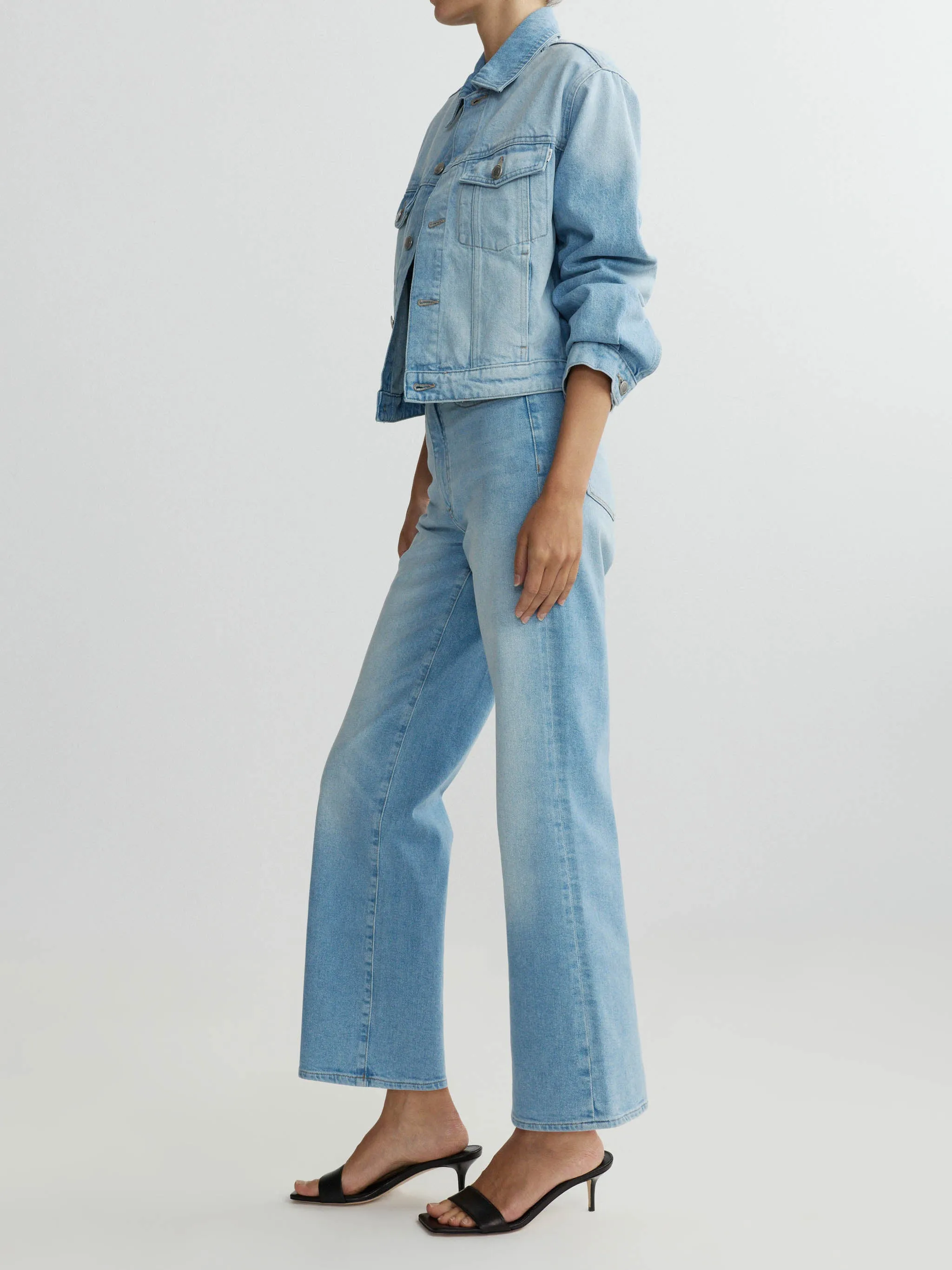 Karmine Refined Wide Leg High Rise 28" Jeans | Summer Day sold by DL1961 product image thumbnail 3