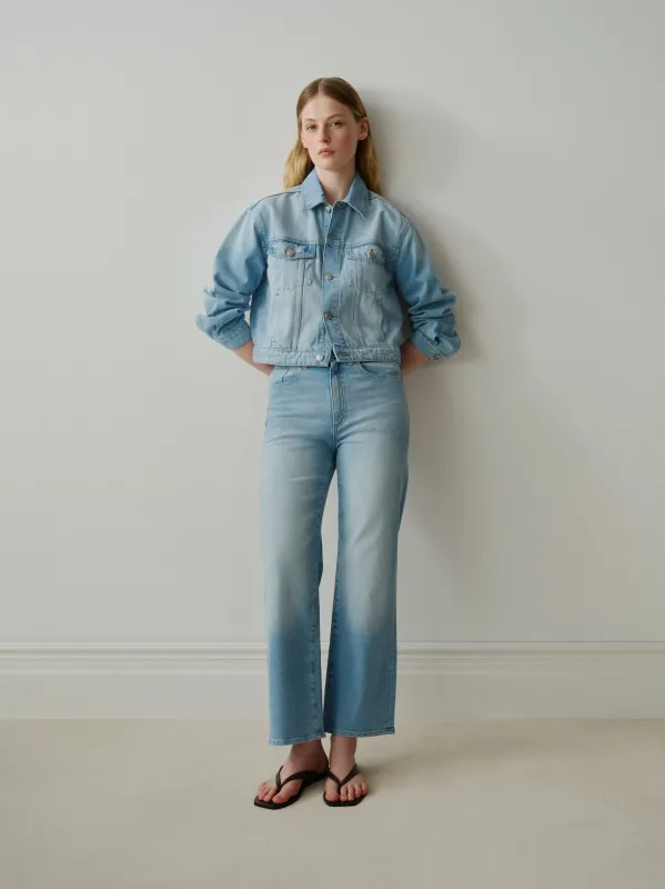 Karmine Refined Wide Leg High Rise 28" Jeans | Summer Day made by DL1961