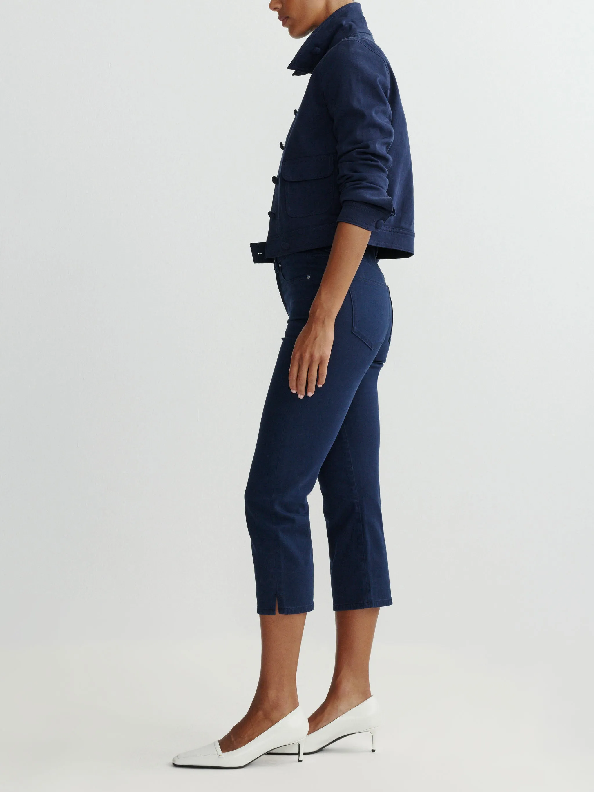 Kristy Capri High Rise 22" Pants | Bright Navy sold by DL1961 product image thumbnail 3