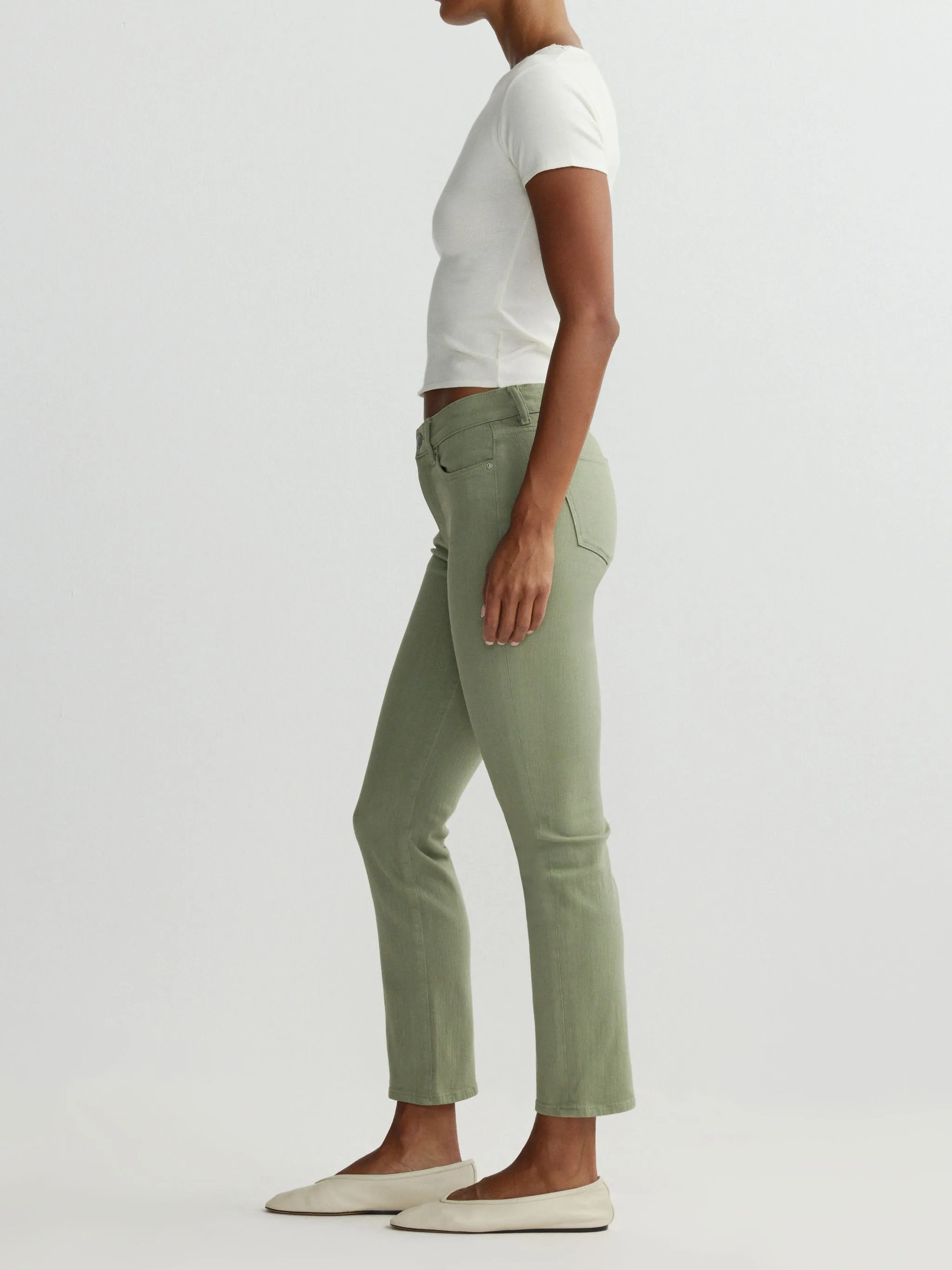 Mara Straight Mid Rise Instasculpt™ Ankle Jeans | Supergreens sold by DL1961 product image thumbnail 2