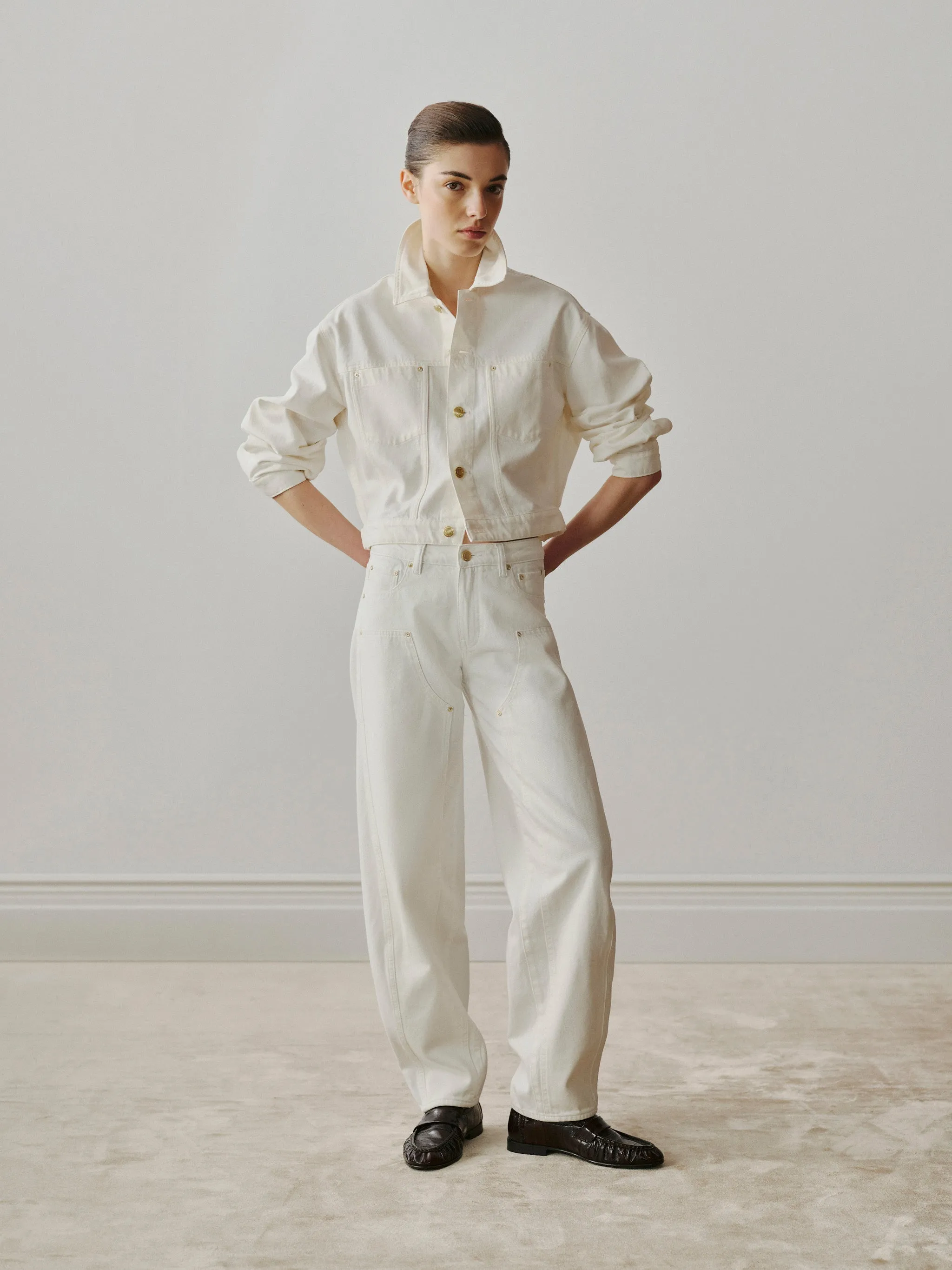 Miro Barrel High Rise 31" Jeans | White Foundry sold by DL1961