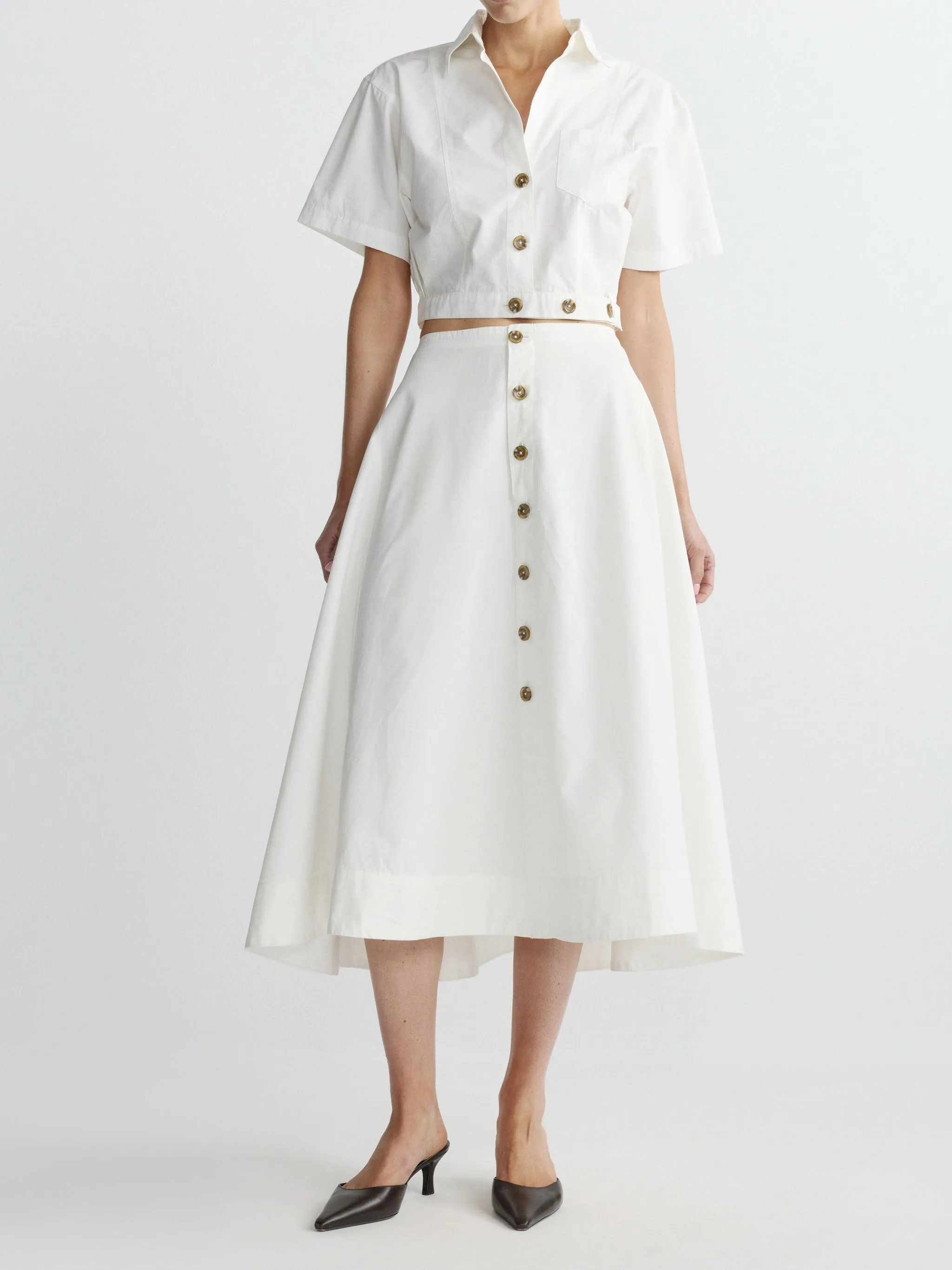 Myla Top | White Poplin sold by DL1961 product image thumbnail 3