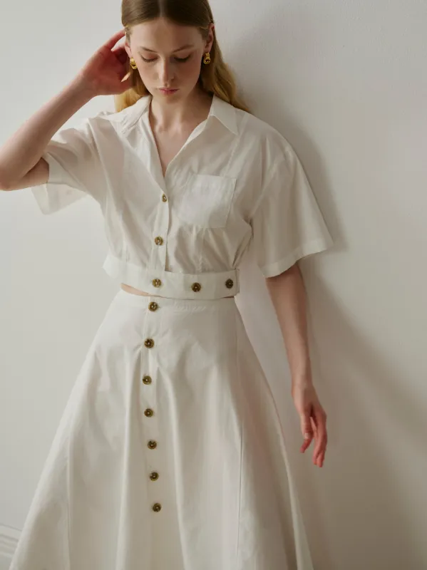 Myla Top | White Poplin sold by DL1961