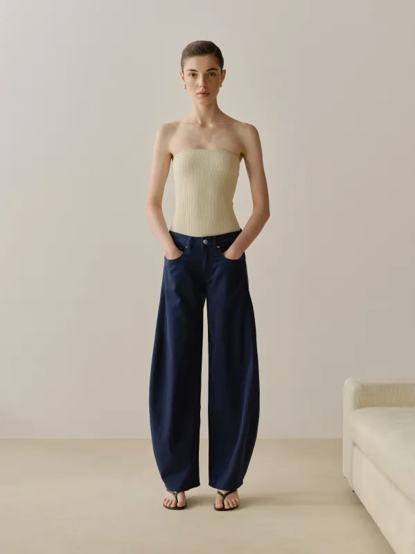 Rori Horseshoe Mid Rise 31" Pants | Bright Navy made by DL1961