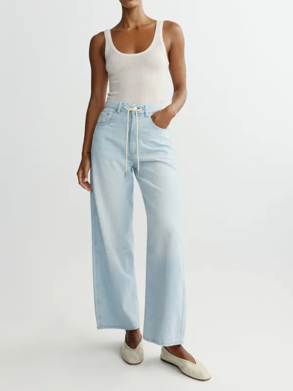 Taylor Relaxed Barrel High Rise 28" Jeans | Poolside Aura sold by DL1961