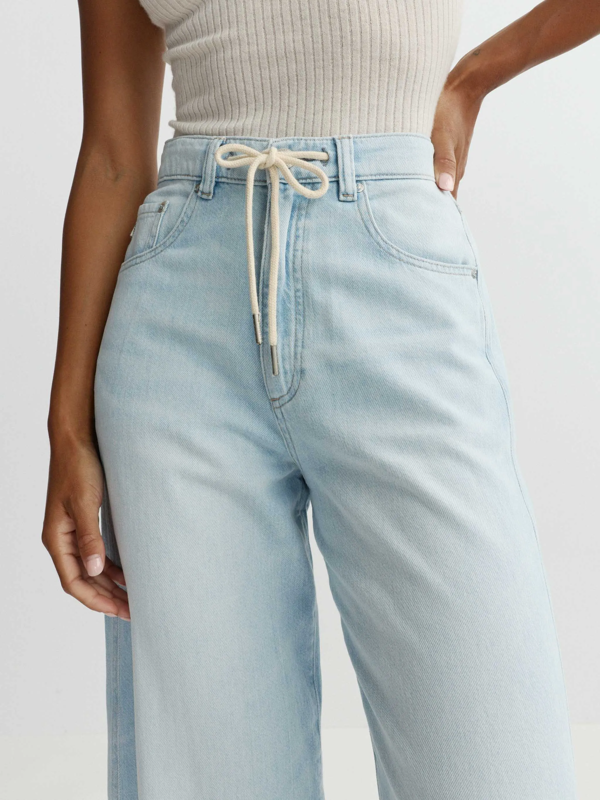 Taylor Relaxed Barrel High Rise 28" Jeans | Poolside Aura sold by DL1961 product image thumbnail 5