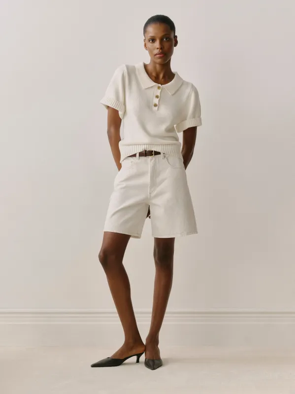 Taylor Relaxed Short High Rise 5.5" | White sold by DL1961