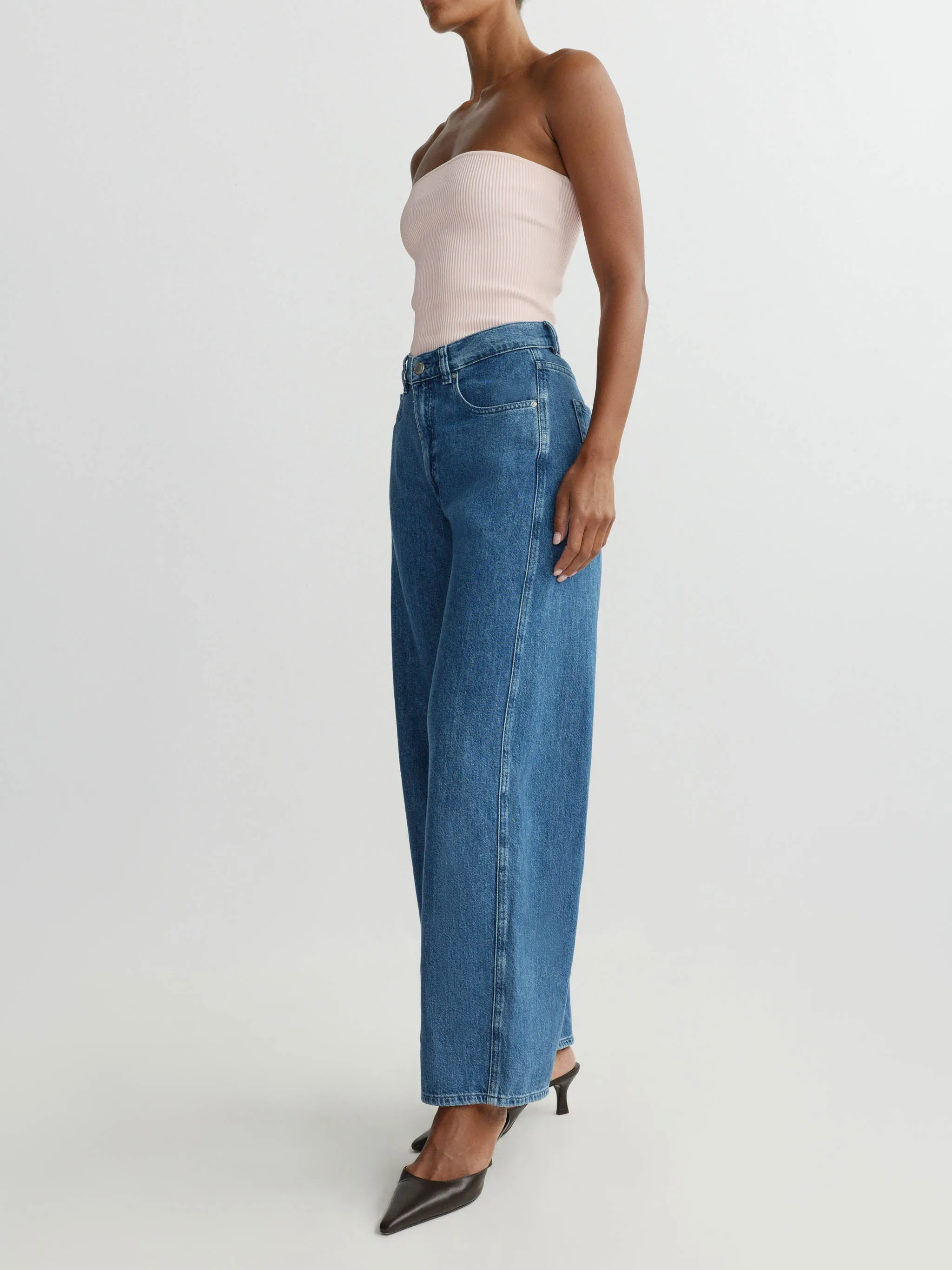 Tube Top Instasculpt™ Rib | Pale Pink sold by DL1961 product image thumbnail 2