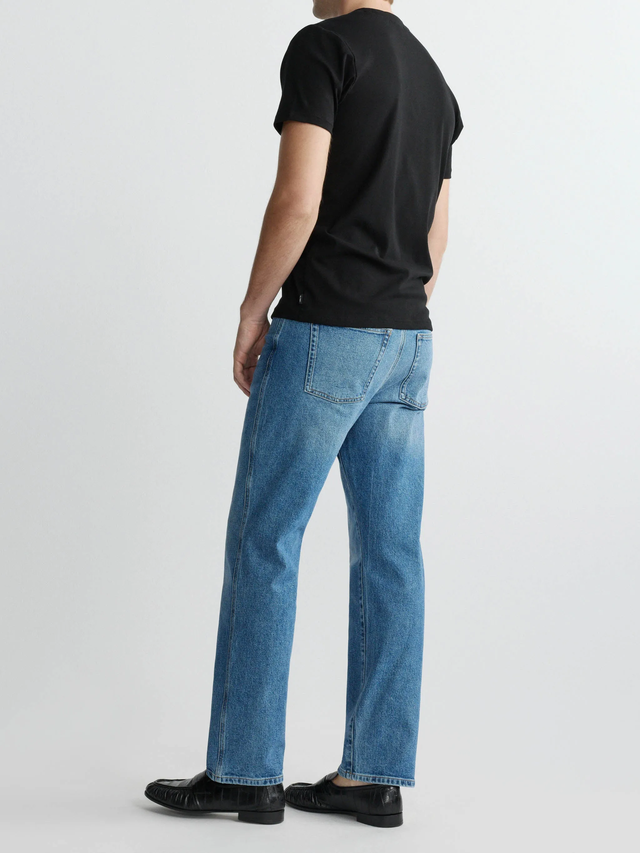 Ribbed Crewneck Tee | Black sold by DL1961 product image thumbnail 4