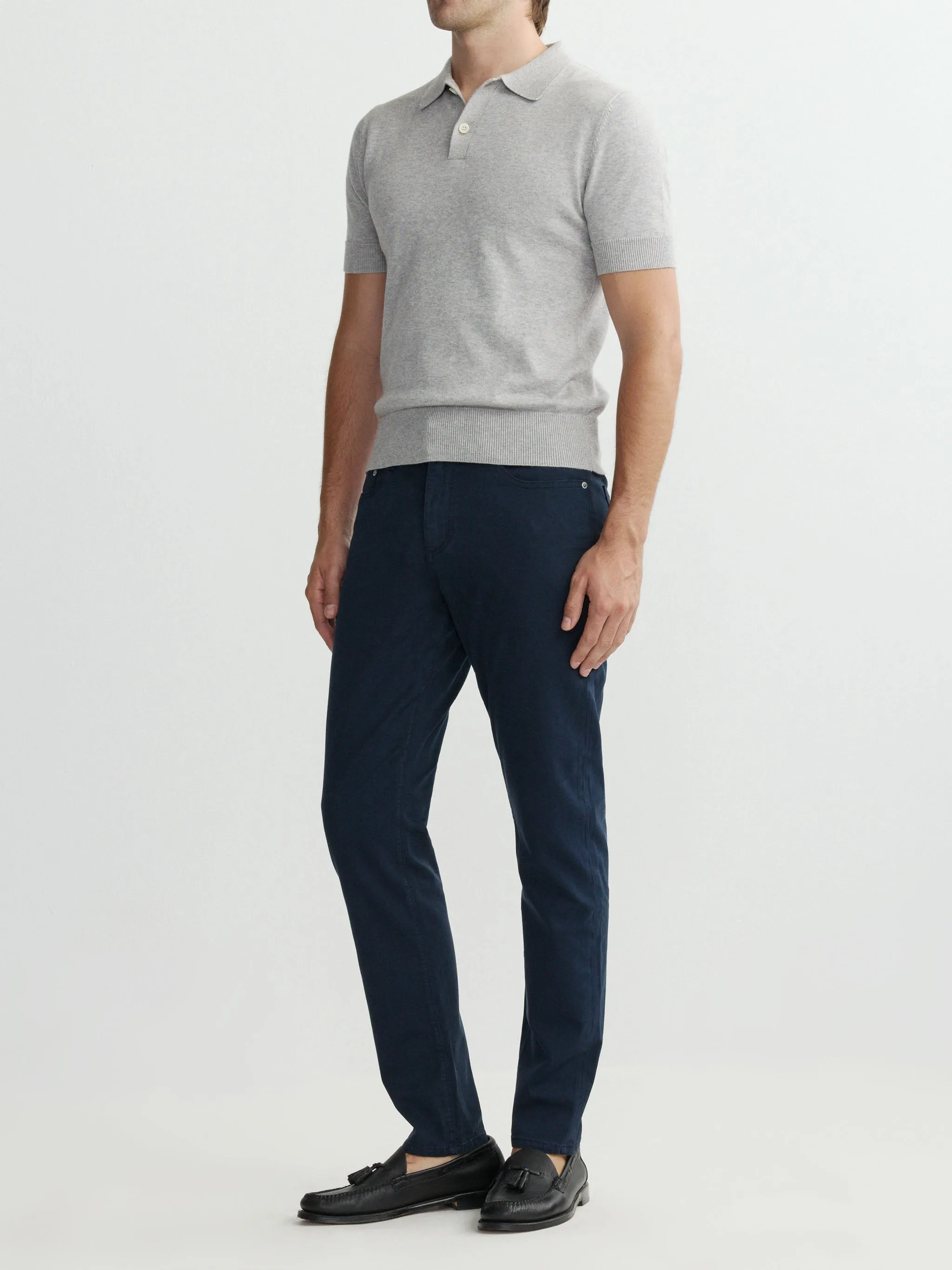 Knit Polo: Short Sleeve | Concrete sold by DL1961 product image thumbnail 2