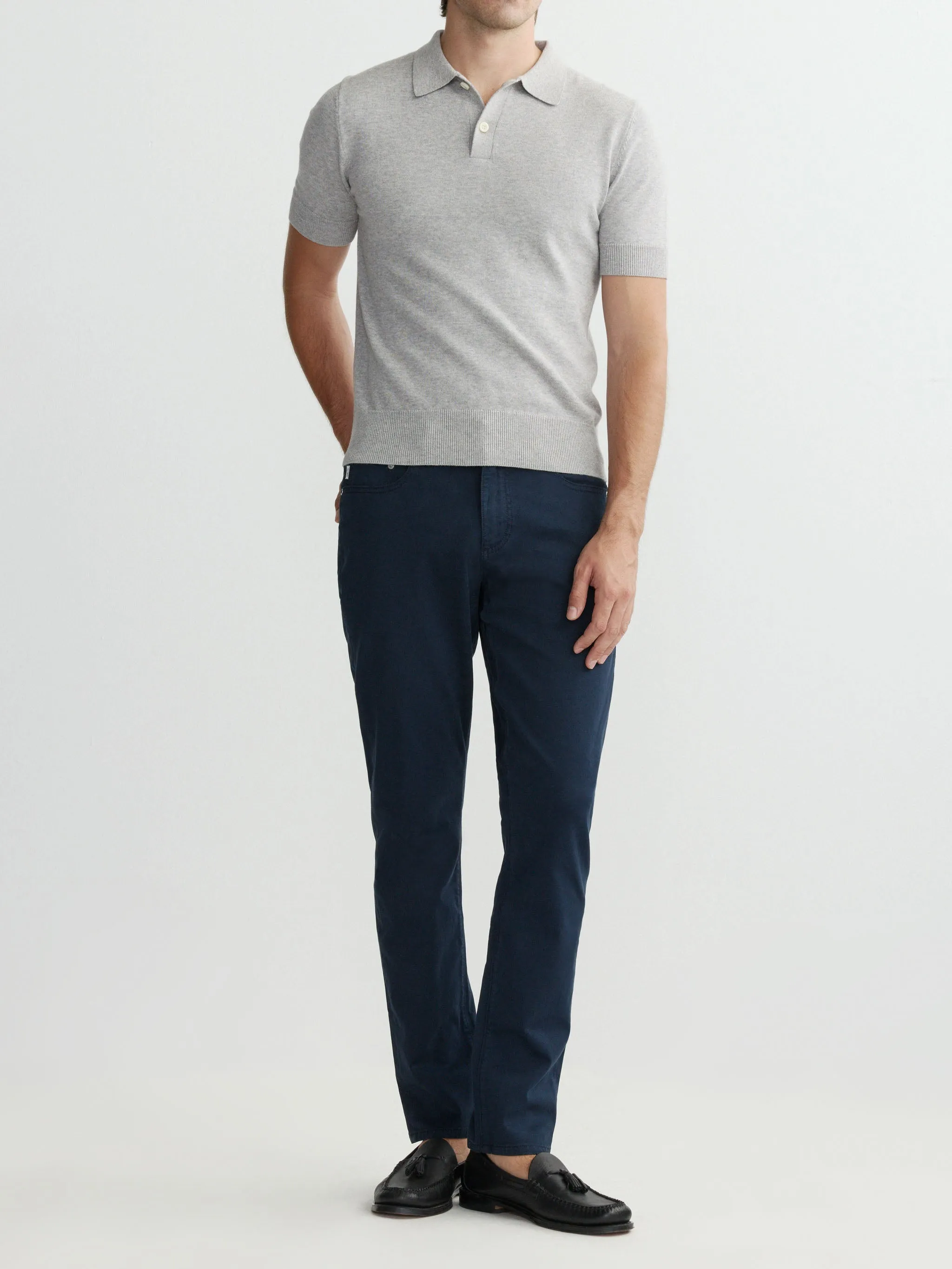 Knit Polo: Short Sleeve | Concrete sold by DL1961 product image thumbnail 4