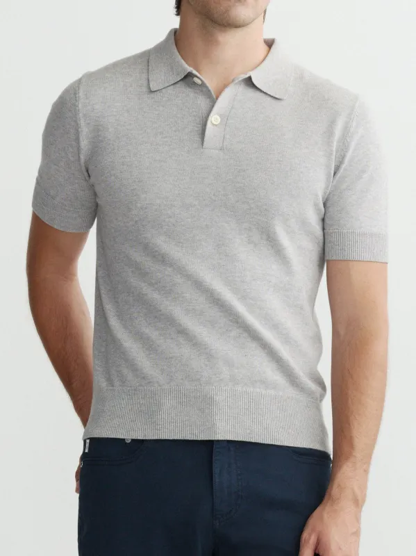 Knit Polo: Short Sleeve | Concrete sold by DL1961