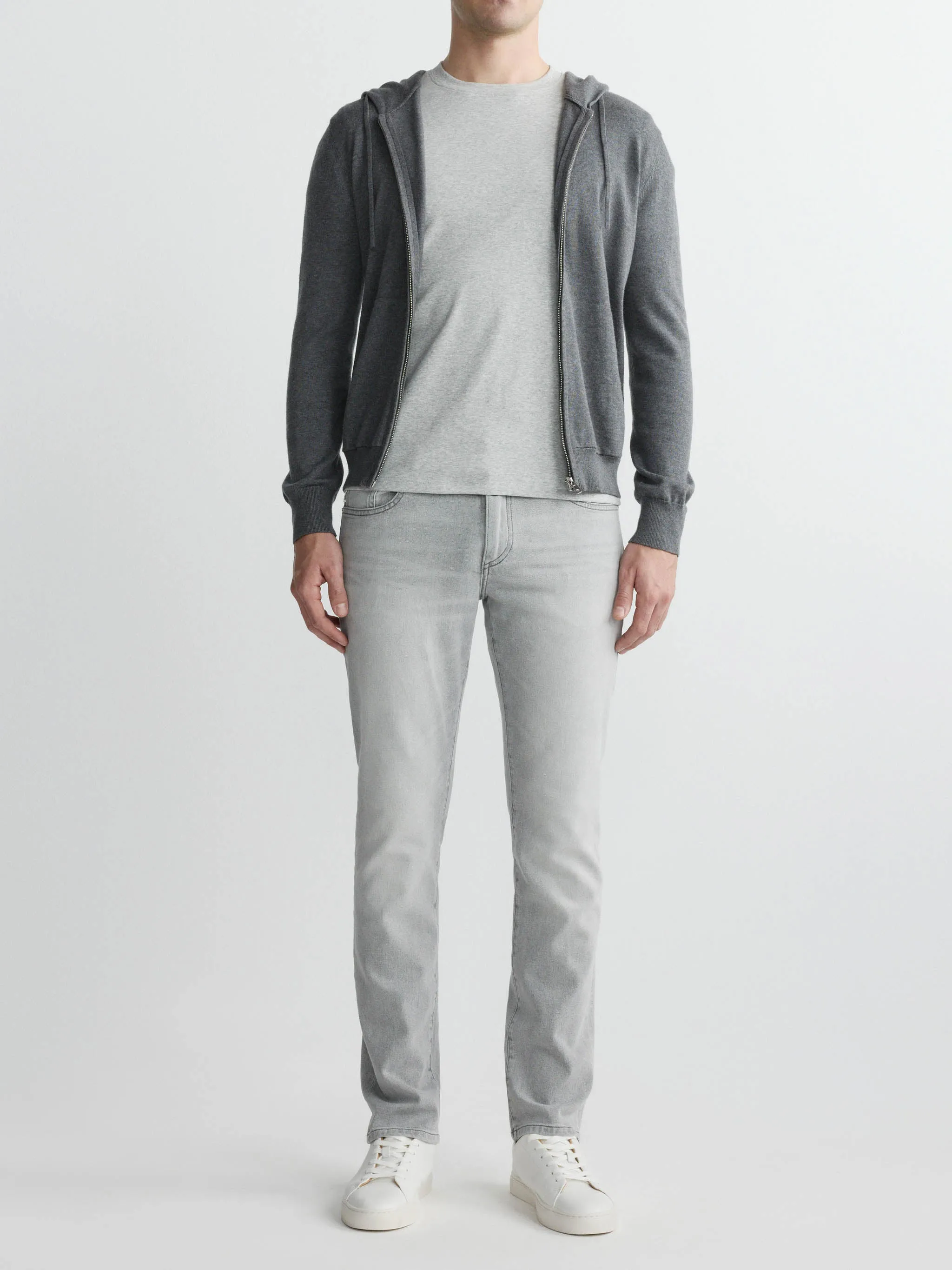 Ribbed Crewneck Tee | Grey sold by DL1961 product image thumbnail 3