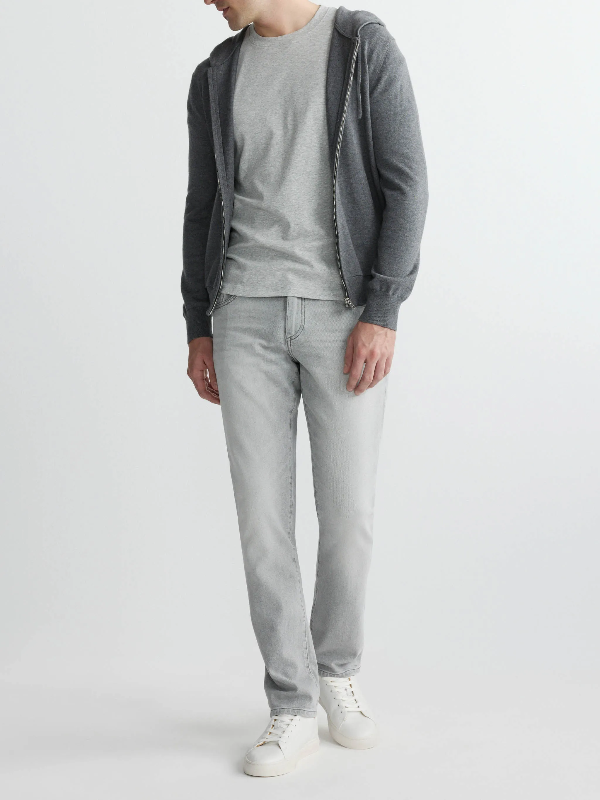 Ribbed Crewneck Tee | Grey sold by DL1961 product image thumbnail 2