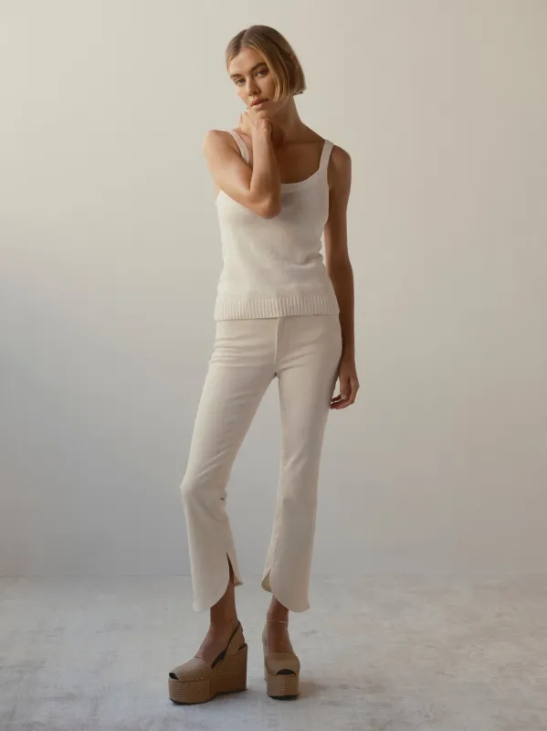 Bridget Boot High Rise Instasculpt™ Crop Jeans | Crema Scalloped made by DL1961