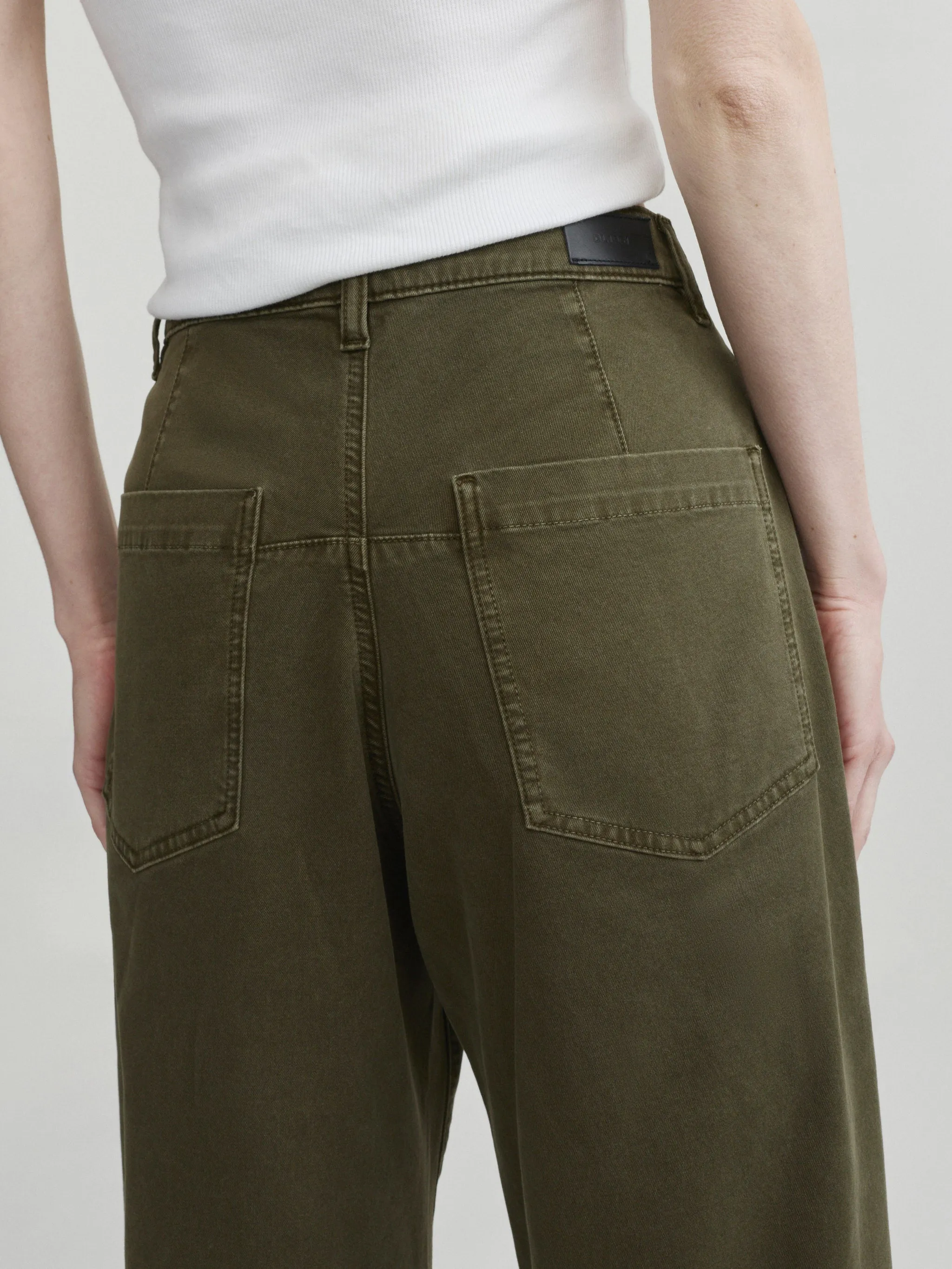 Bilie Easy Barrel High-Rise 28"Pants | Pine sold by DL1961 product image thumbnail 5