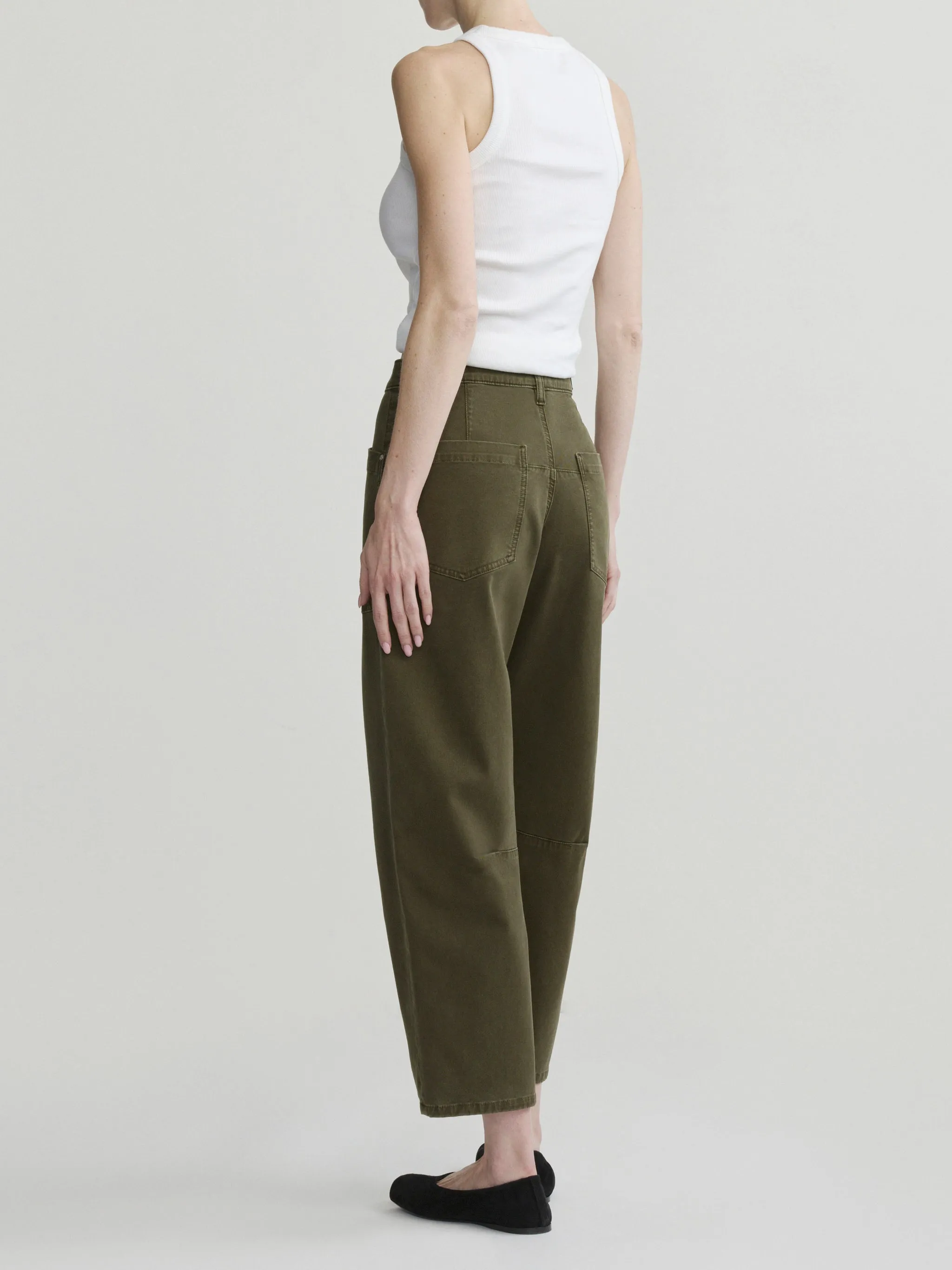 Bilie Easy Barrel High-Rise 28"Pants | Pine sold by DL1961 product image thumbnail 3