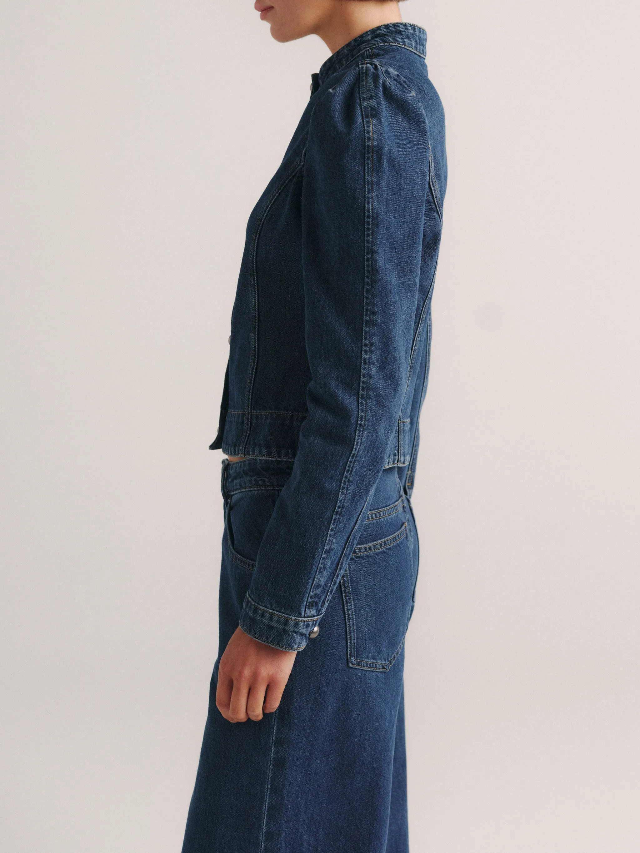 Sculpted Denim Top | Moon Lake sold by DL1961 product image thumbnail 3