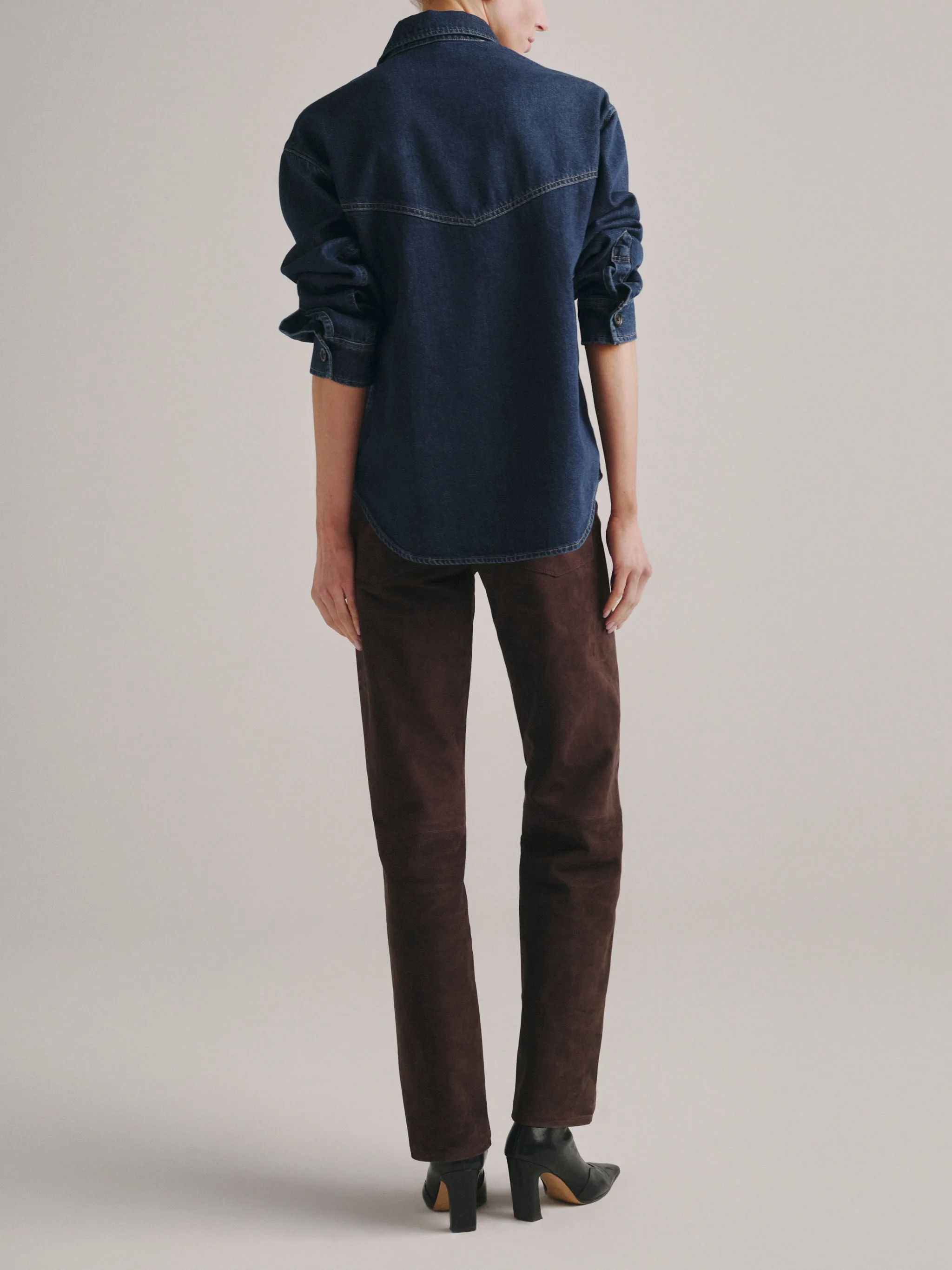 Addison Denim Overshirt | Inkwell Aura sold by DL1961 product image thumbnail 4
