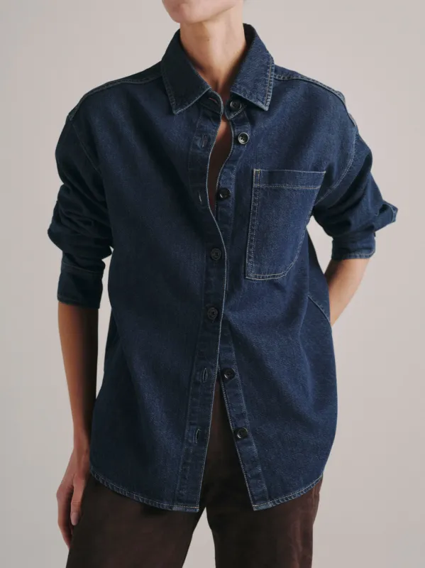 Addison Denim Overshirt | Inkwell Aura made by DL1961