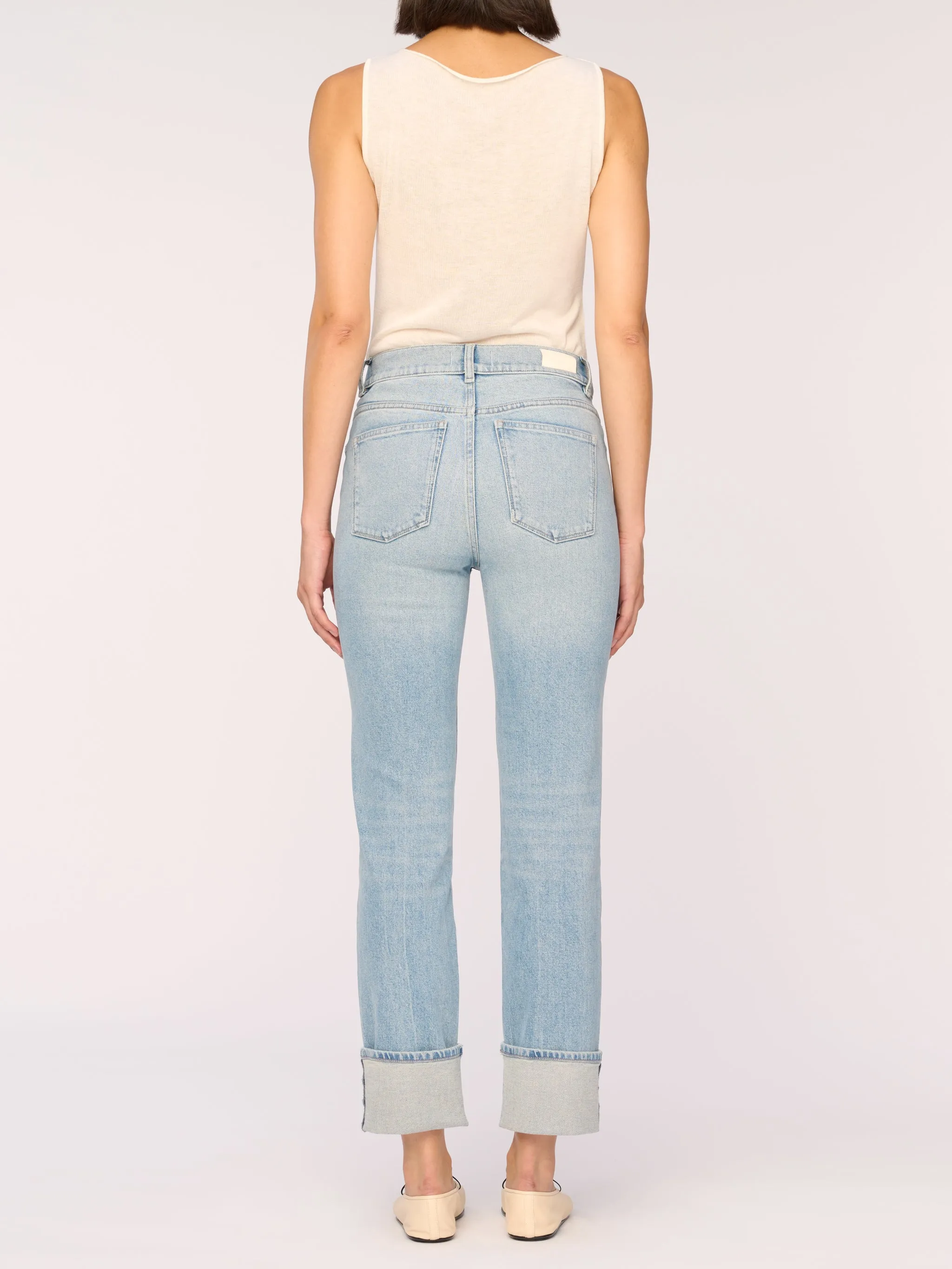 Patti Straight High Rise Vintage Ankle Jeans | Fiji Cuffed sold by DL1961 product image thumbnail 4