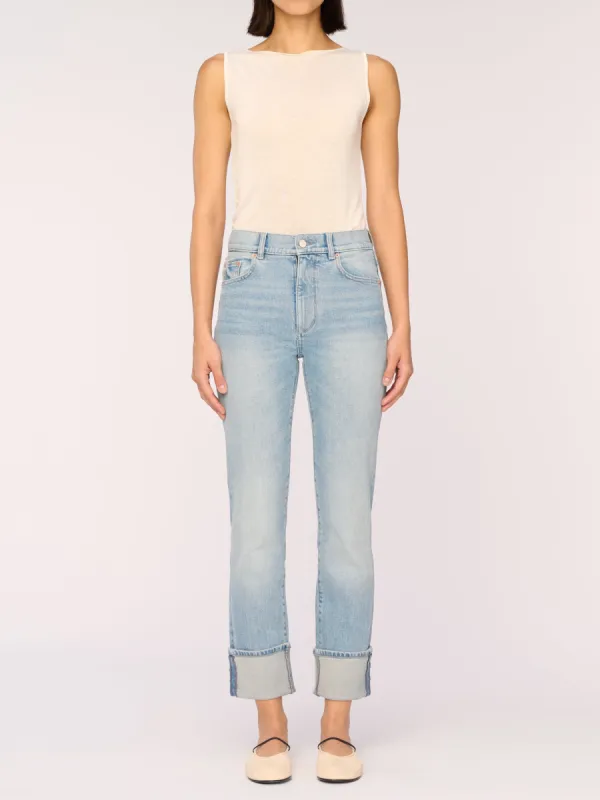 Patti Straight High Rise Vintage Ankle Jeans | Fiji Cuffed sold by DL1961