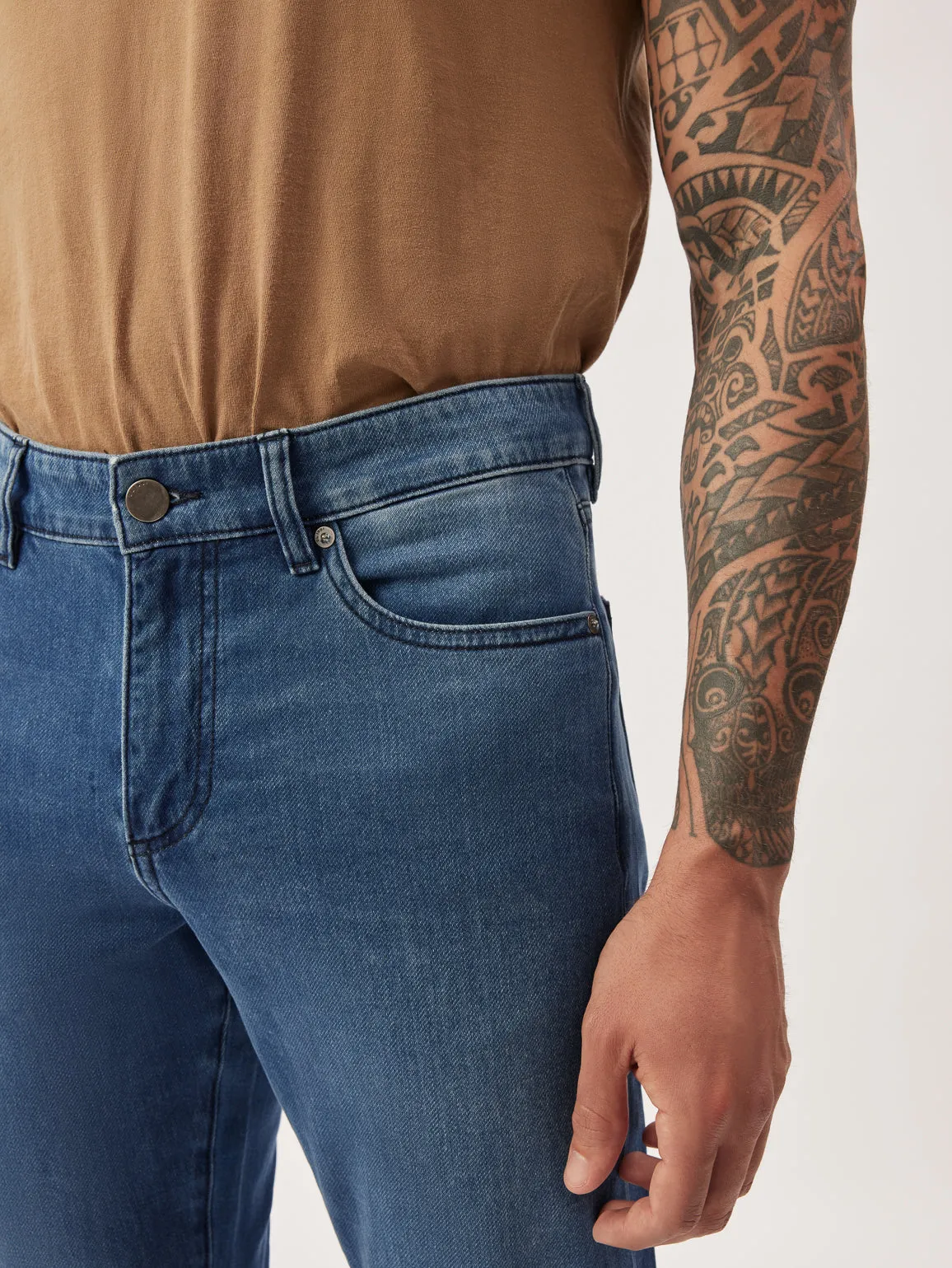 Russell Slim Straight Jeans| Mohonk (Mid Indigo) sold by DL1961 product image thumbnail 4
