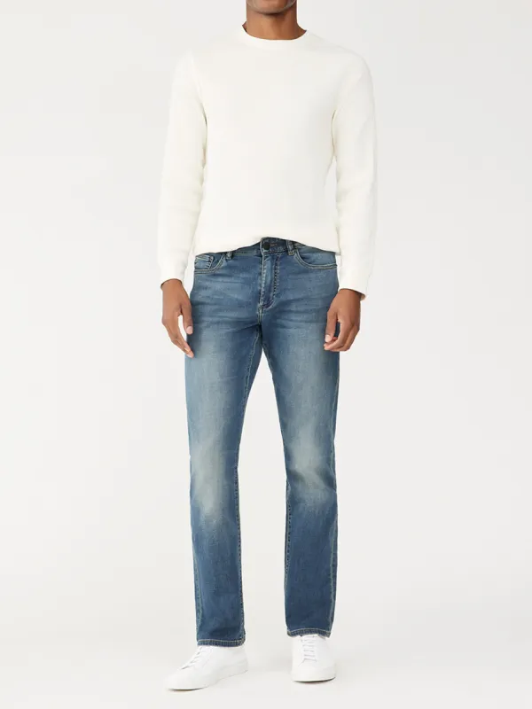 Avery Relaxed Straight Jeans | Submarine (Mid-Indigo) sold by DL1961