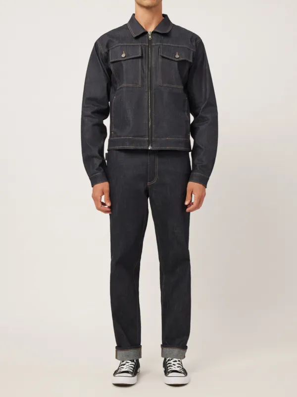 Noah Tapered Straight Jeans | Rinse Coated Cuffed made by DL1961