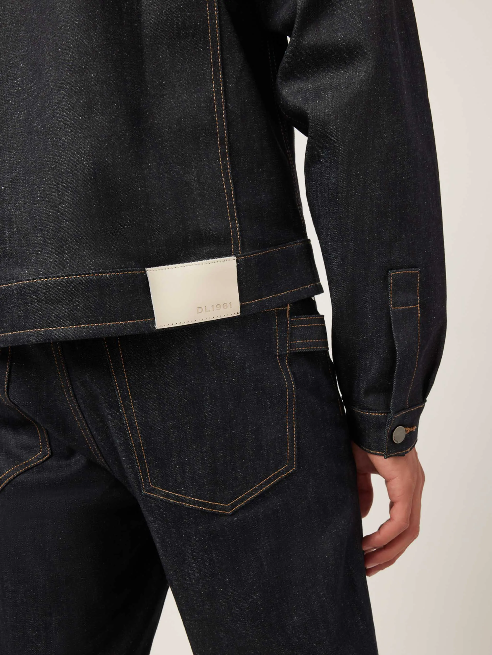 Noah Tapered Straight Jeans | Rinse Coated Cuffed sold by DL1961 product image thumbnail 5