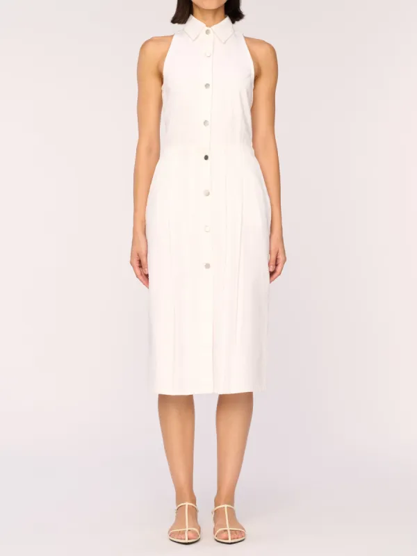 Daphne Denim Dress Midi | White sold by DL1961
