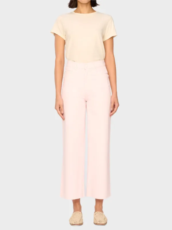 Hepburn Wide Leg High Rise Ankle Jeans | Rosewater sold by DL1961