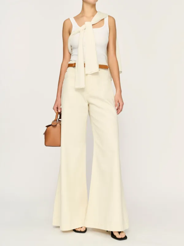 Lucila Ultra Wide Leg High Rise 33"  | Flax made by DL1961