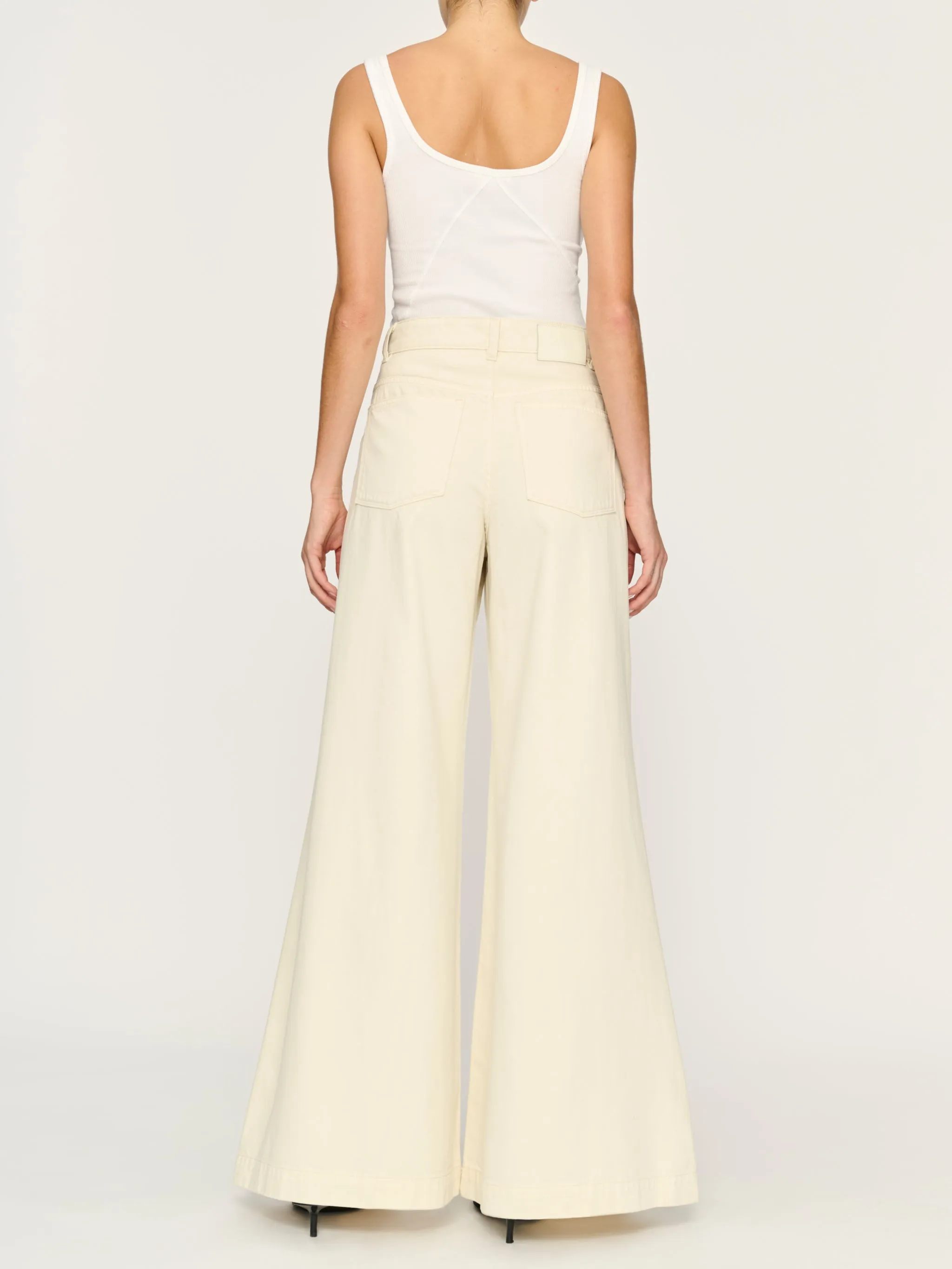 Lucila Ultra Wide Leg High Rise 33" | Flax sold by DL1961 product image thumbnail 4