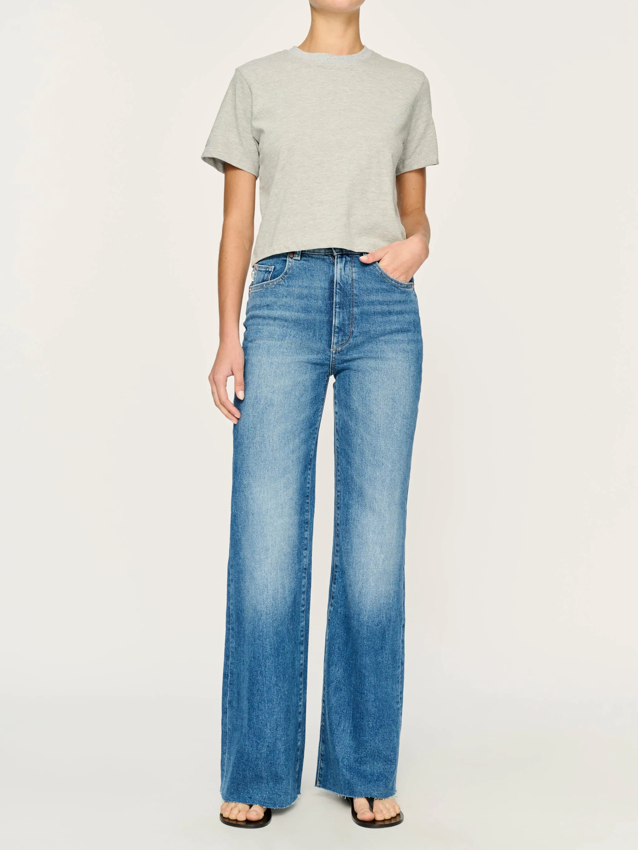 Essential Tee | Heather Grey sold by DL1961 product image thumbnail 3