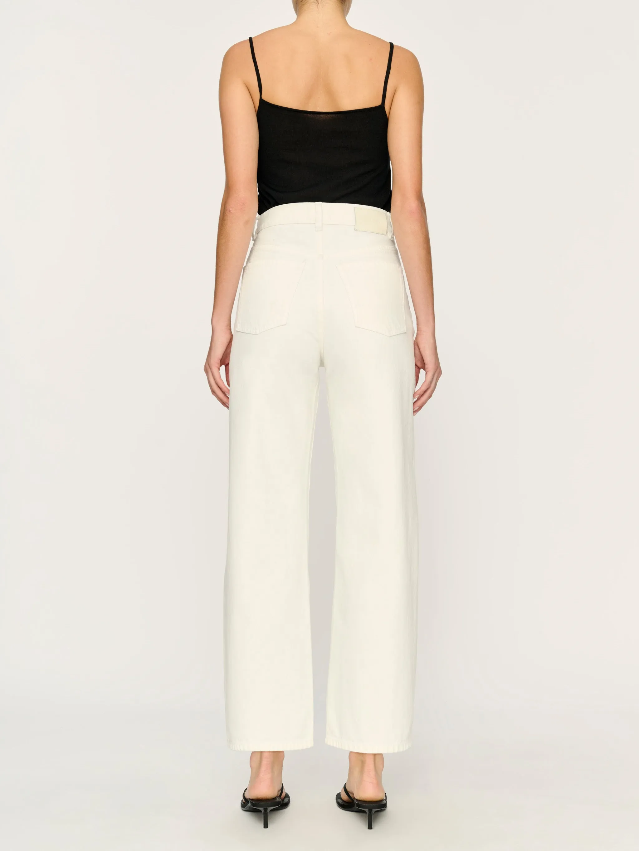 Taylor Barrel Ultra High Rise 27" Jeans | White sold by DL1961 product image thumbnail 4