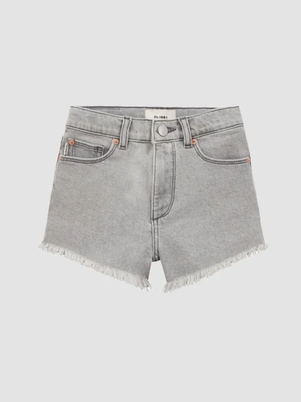Lucy Jean Shorts High Rise Cut Off | Lt Smoke Frayed sold by DL1961