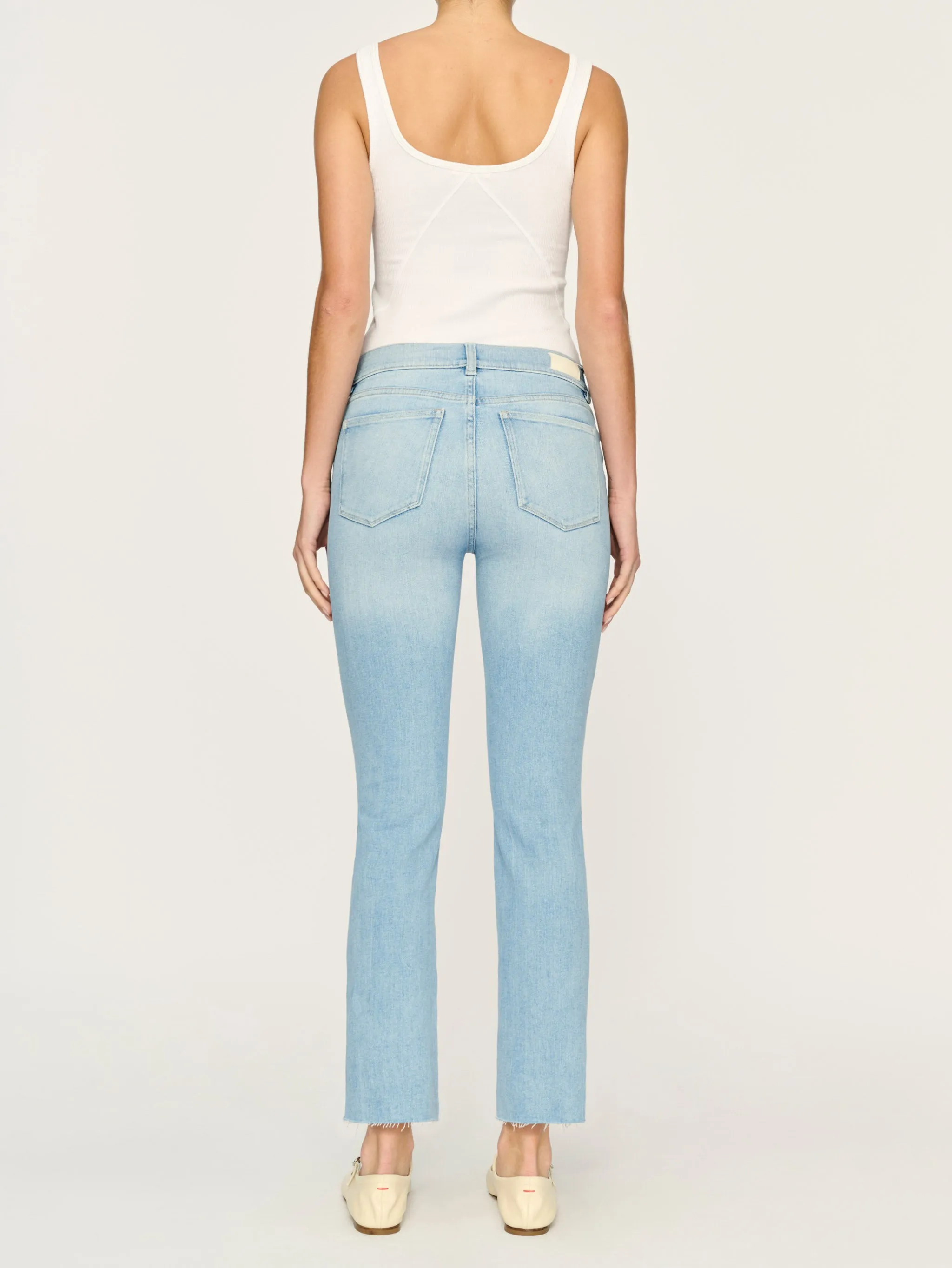 Mara Straight Mid Rise Instasculpt 27" Jeans | Fountain sold by DL1961 product image thumbnail 3