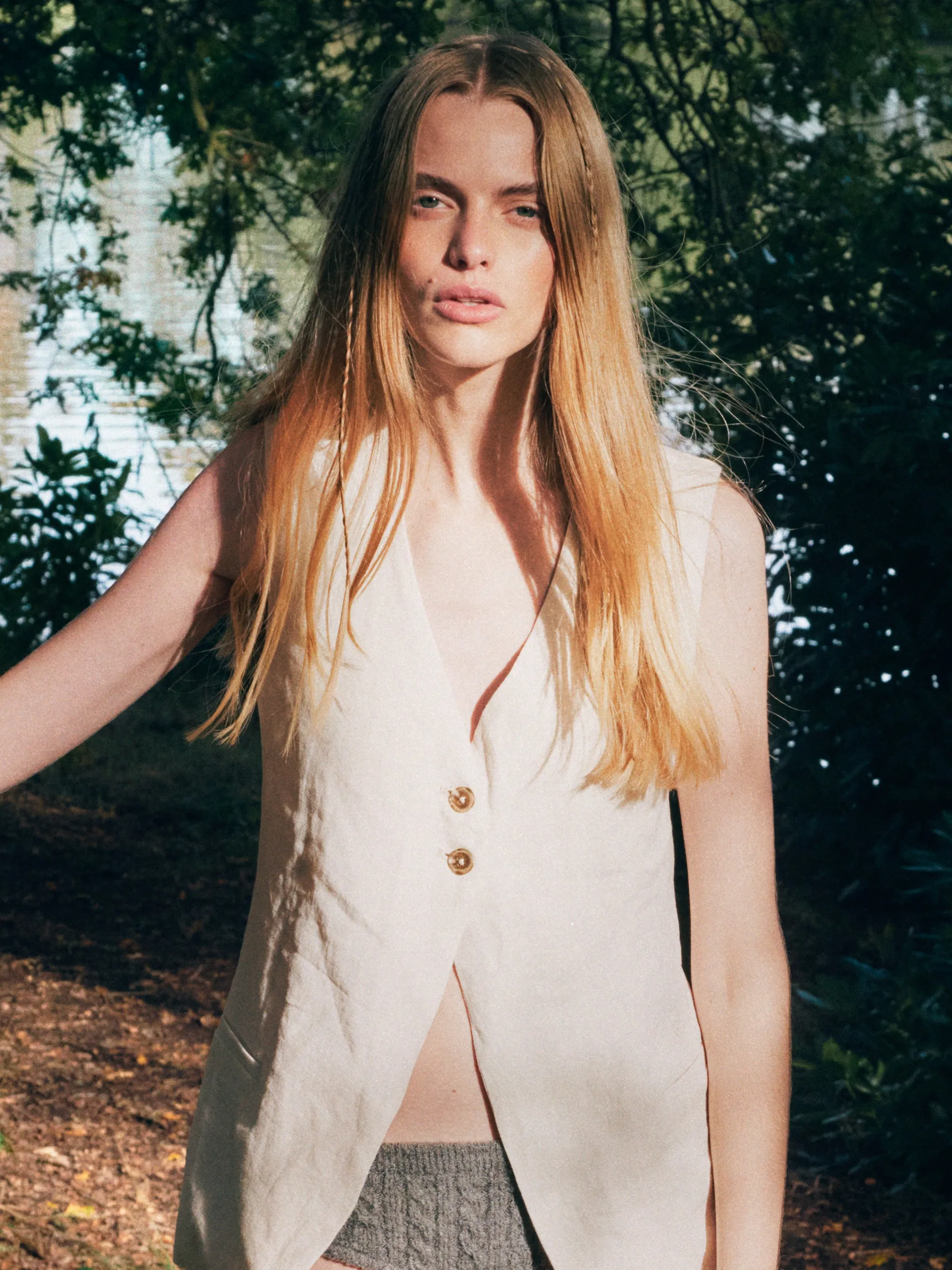 Zia Vest | Flax Linen sold by DL1961