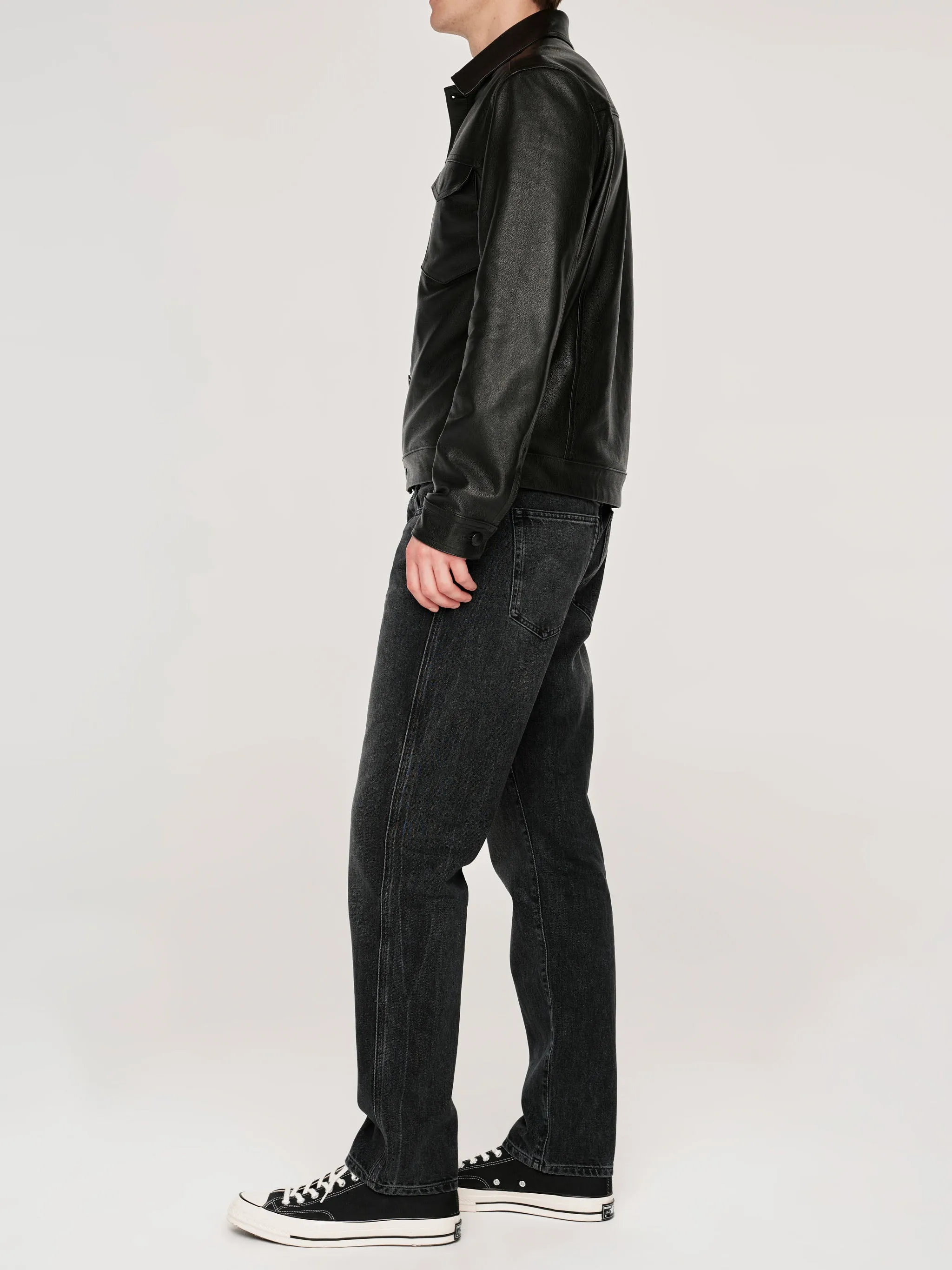 Vaughn Trucker Jacket | Obsidian (Black) sold by DL1961 product image thumbnail 3