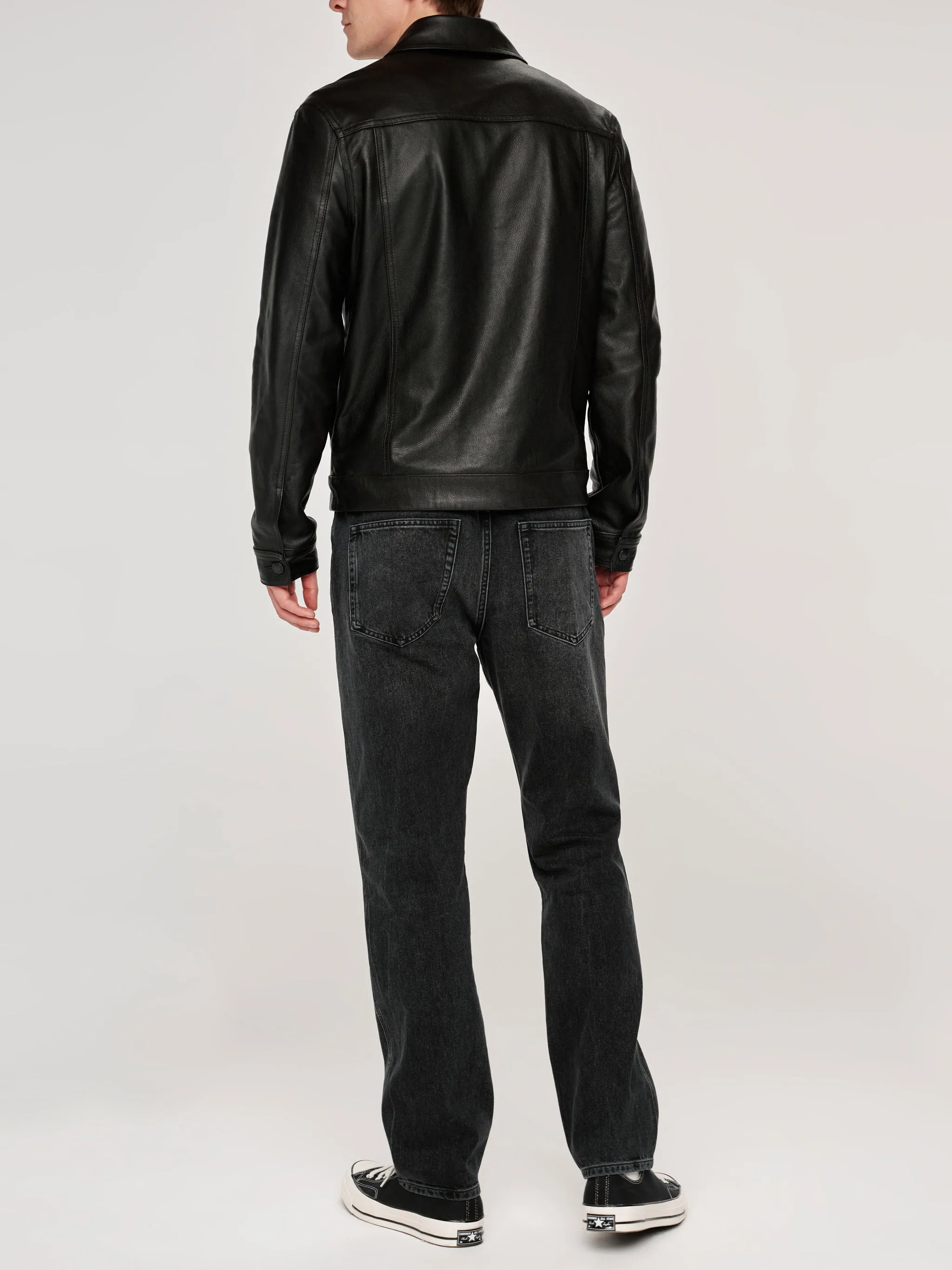 Vaughn Trucker Jacket | Obsidian (Black) sold by DL1961 product image thumbnail 4