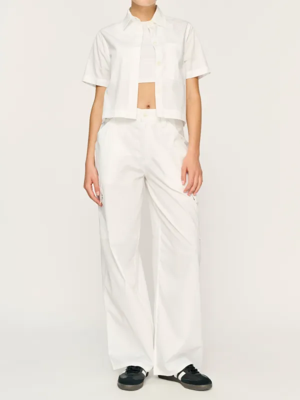 Montauk Shirt Short Sleeve | White Poplin sold by DL1961