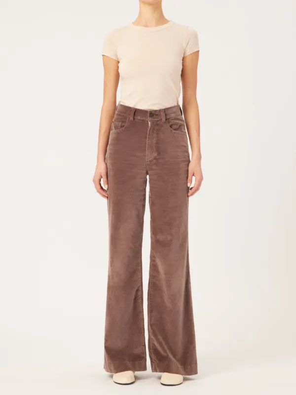 Hepburn Wide Leg  High Rise Vintage 32" | Pearl Grey sold by DL1961