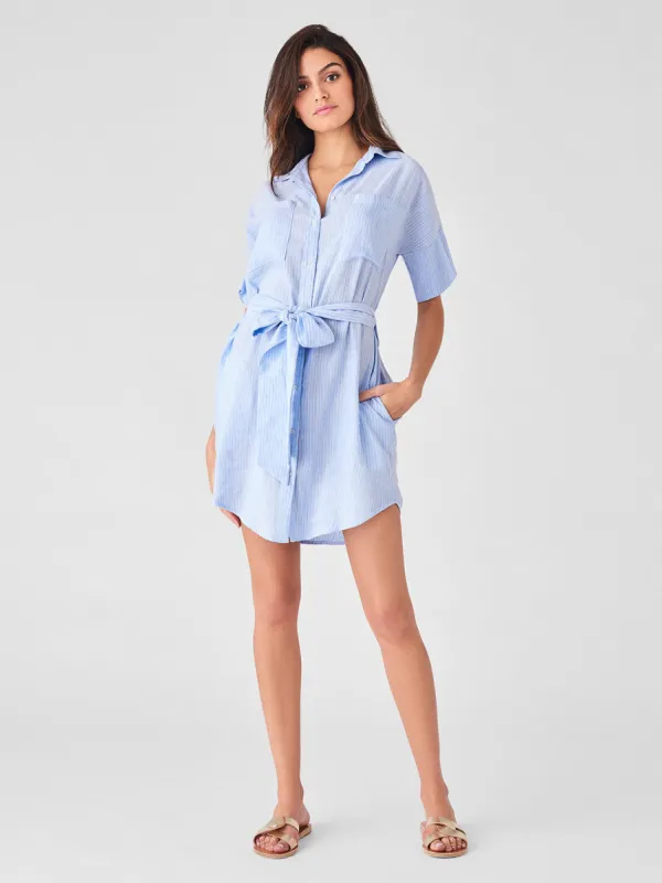 Cranberry St Dress | Blue Stripe sold by DL1961