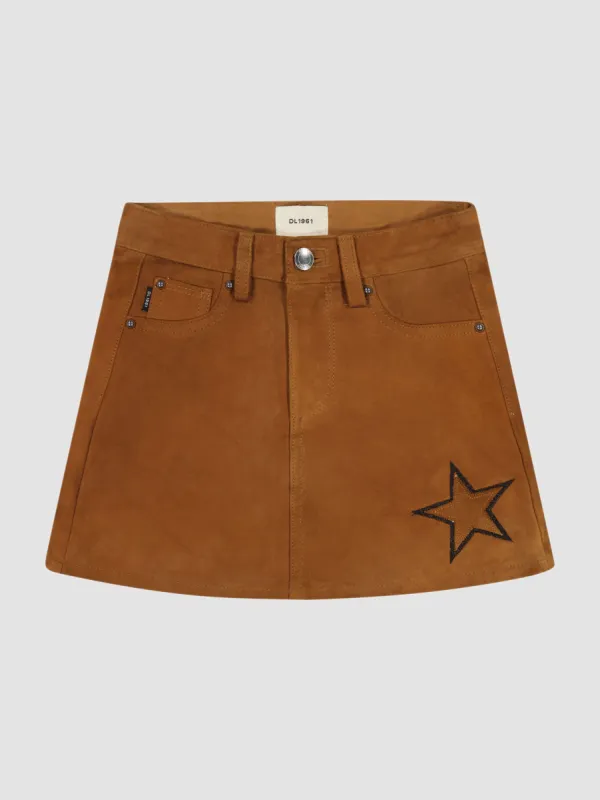 Jenny Mini Skirt | Star Suede sold by DL1961