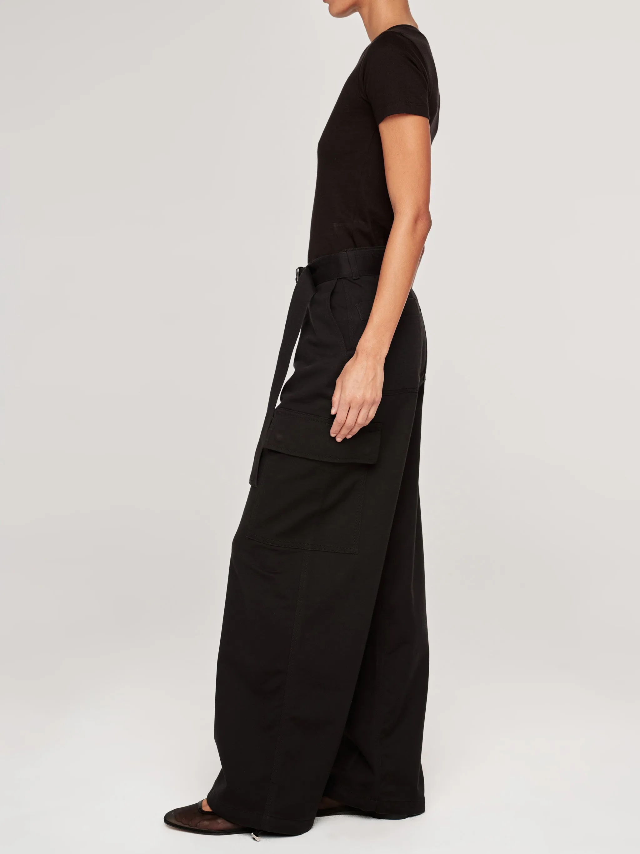 Zoie Trouser Wide Leg Relaxed 30.25" | Black Onyx sold by DL1961 product image thumbnail 4